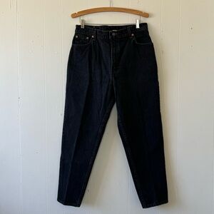 Vintage 550 Levi's Black Tapered Relaxed Jeans Black Gray Reg S Size 16